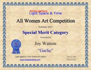 Artist Joy Watson Receives Special Merit Award